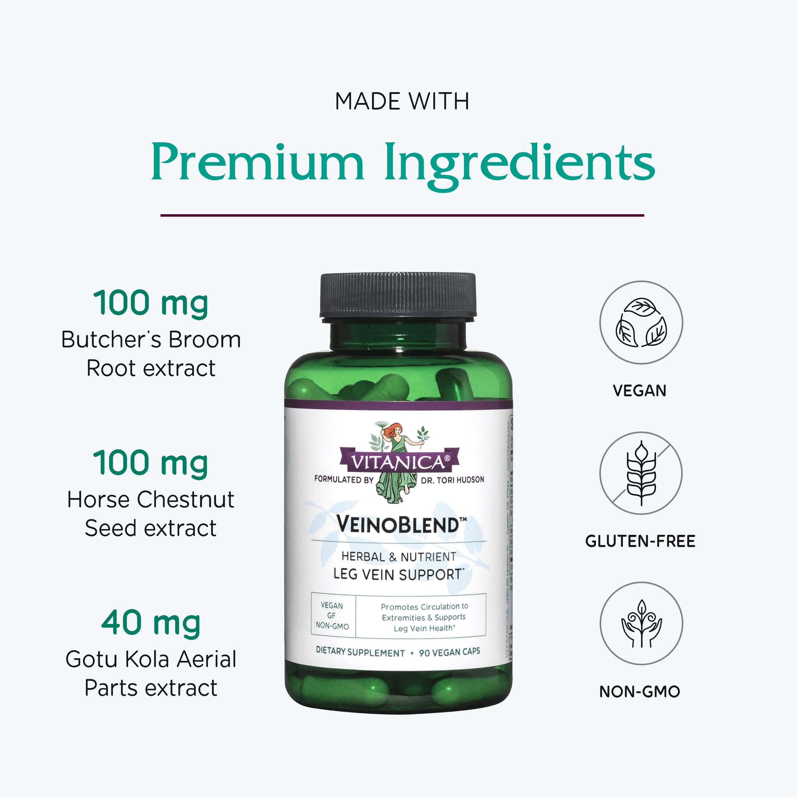 Amazon.com: Vitanica VeinoBlend - Circulation Supplement for Blood